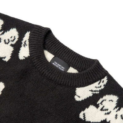 Wasted Talent X The Hunt Knit Jumper - Kaviar Black
