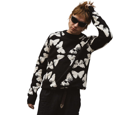 Wasted Talent X The Hunt Knit Jumper - Kaviar Black