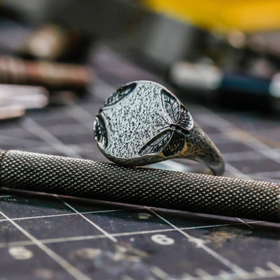 Wasted Talent X The Hunt NYC Signet Ring - .925 Sterling Silver