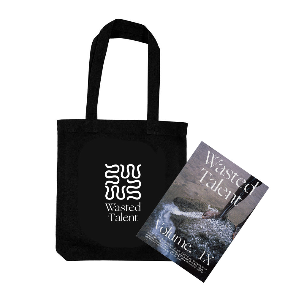 Wasted Talent Magazine Vol. IX & Wasted Talent (BLACK) Tote Bag