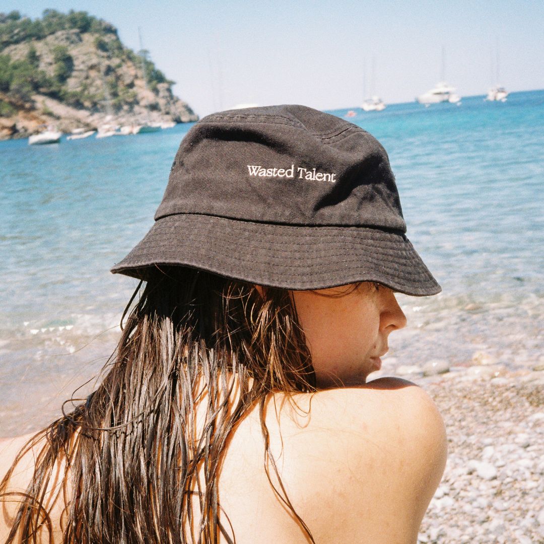 Wasted Talent Dora Bucket Hat - Washed Black