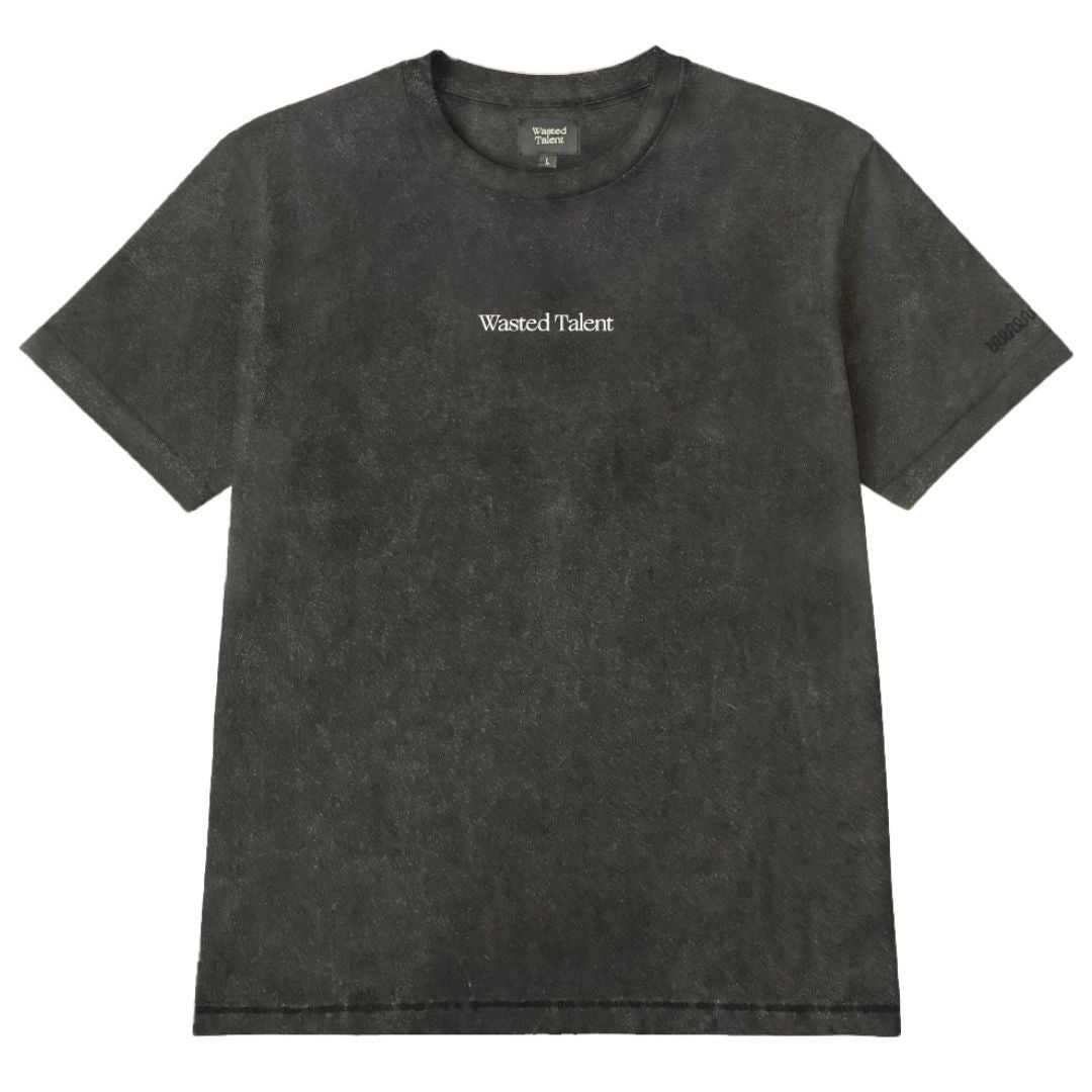 Wasted Talent Lutea Acid Wash Premium T-Shirt - Black Wash