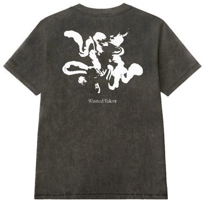 Wasted Talent Lutea Acid Wash Premium T-Shirt - Black Wash