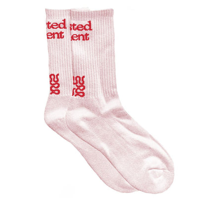 Wasted Talent Sui Socks - Rose Pink