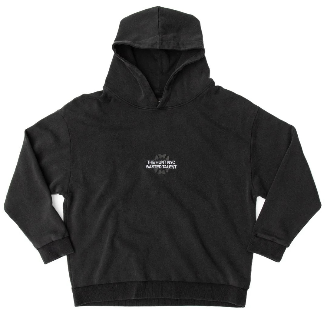 Wasted Talent X The Hunt NYC Hooded Sweatshirt - Kaviar Black