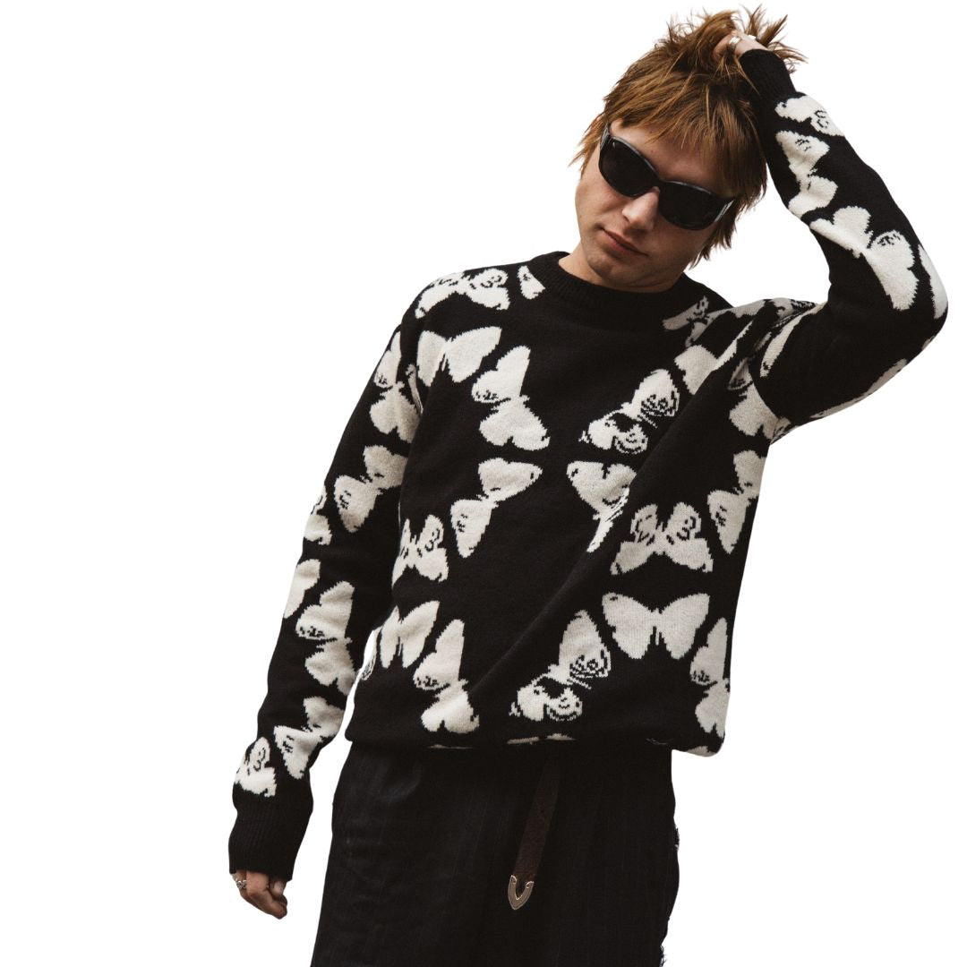 Wasted Talent X The Hunt Knit Jumper - Kaviar Black