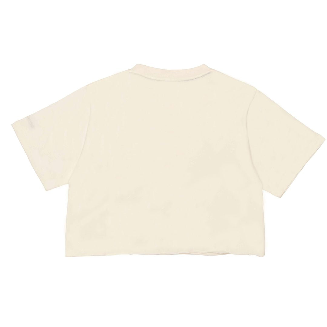 Wasted Talent Womens Avon Cropped T-Shirt - Bone